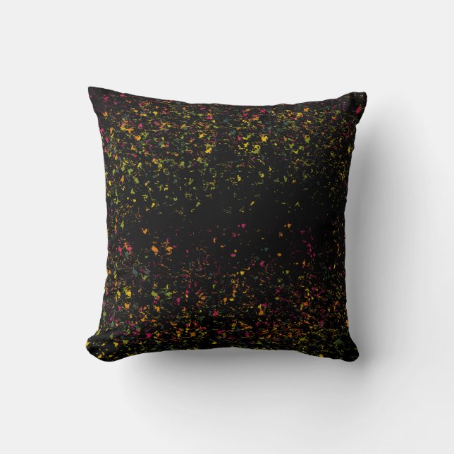 Pop Art Colorful Lips Throw Pillow (Front)