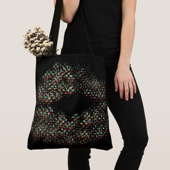 Pop Art Colorful Lips Tote Bag (Close Up)