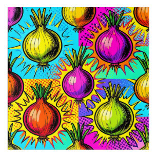 Pop Art Colorful Onions
