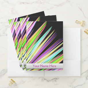 Pop Art Colorful Scribble Pocket Folder