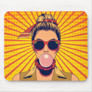  Pop Art Colorido  Arte Moderna Vibrante  Mouse Pad