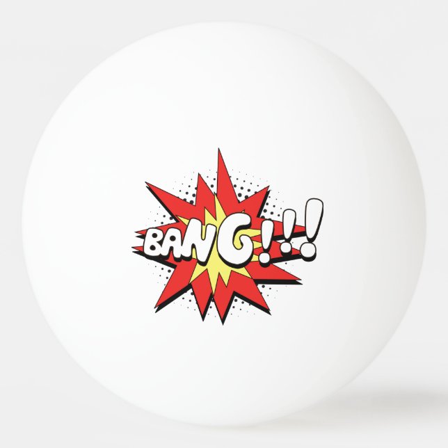 Pop Art Comic Bang! Ping Pong Ball (Back)