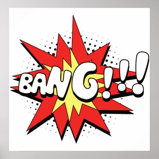 Pop Art Comic Bang! Poster | Zazzle.com