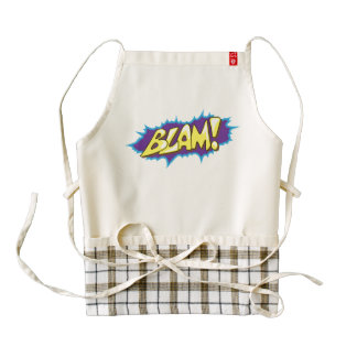 Pop Art Comic Blam! Zazzle HEART Apron