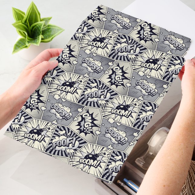 Pop Art Comic Book Pattern Shipping Envelope Maile Mailers (Desk)