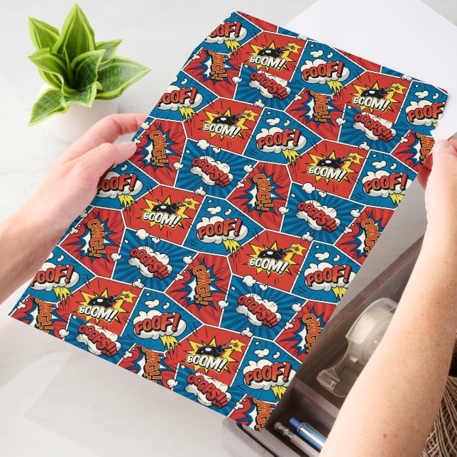 Pop Art Comic Book Pattern Shipping Envelope Maile Mailers (Desk)