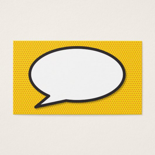 Pop Art Comic Book Speech Bubble Thanks (Front)