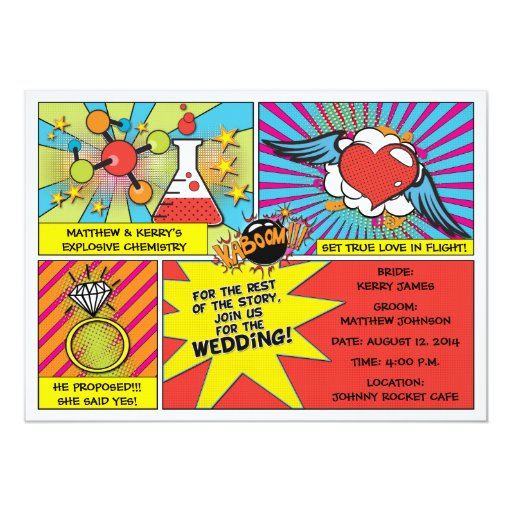 Comic Book Invitations 8