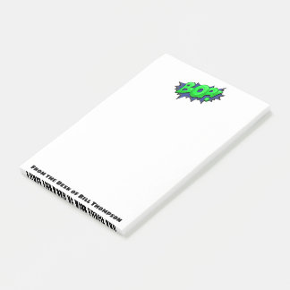 Pop Art Comic Bop! Customized Super Hero Gift Post-it Notes