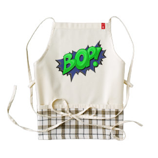 Pop Art Comic Bop! Zazzle HEART Apron