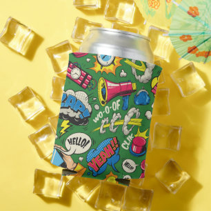 Pop Art Comic Can Cooler – Vibrant Party Fun