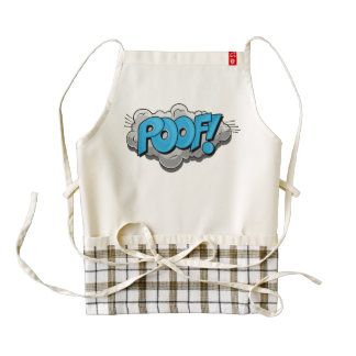 Pop Art Comic Poof! Zazzle HEART Apron