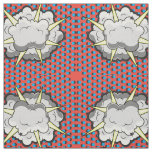 Pop Art Comic Style Explosion Fabric