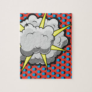 Pop Art Comic Style Explosion Jigsaw Puzzle