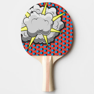 Pop Art Comic Style Explosion Ping-Pong Paddle