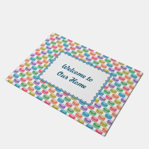 Pop Art Cookies Colorful Macarons Doormat