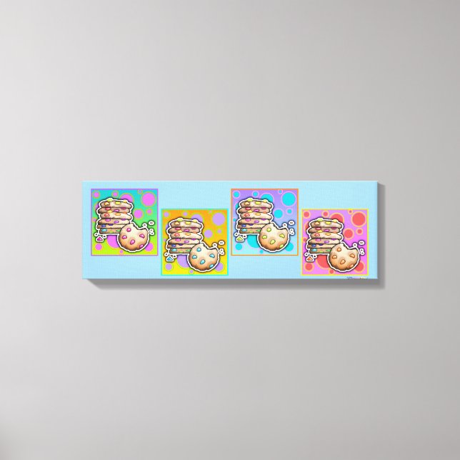 Pop Art COOKIES Gallery Wrapped Canvas Print (Front)