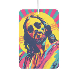 Pop Art Cool Jesus Air Freshener
