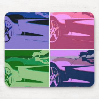 Pop Art Corvettes Mouse Pad