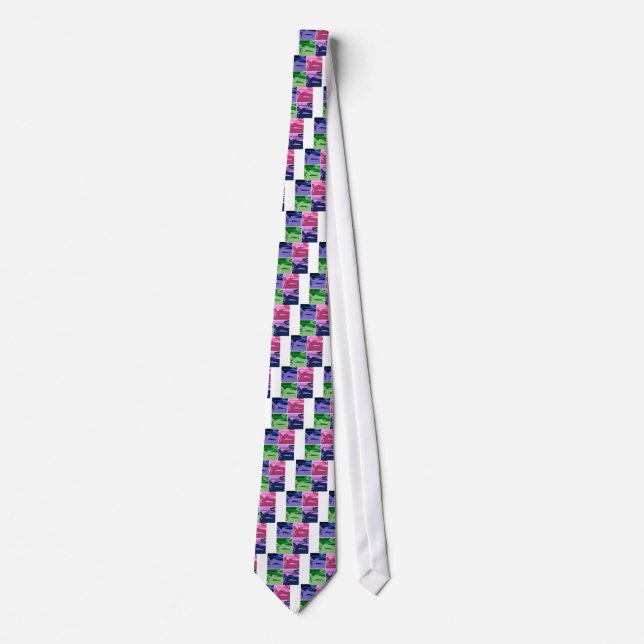 Pop Art Corvettes Neck Tie (Front)