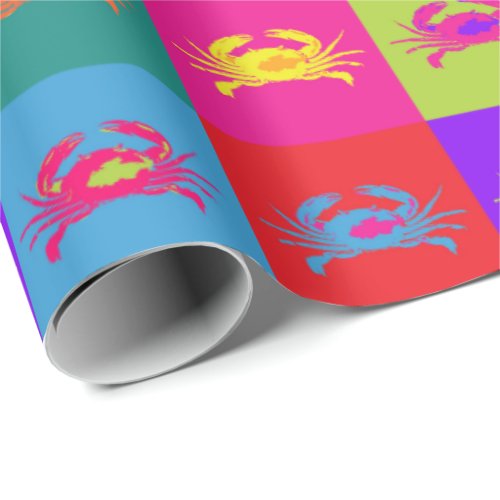 Pop Art Crabs Wrapping Paper