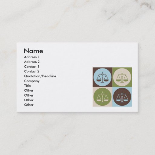 Customizable Pop Art Criminal Justice Business Card Templates