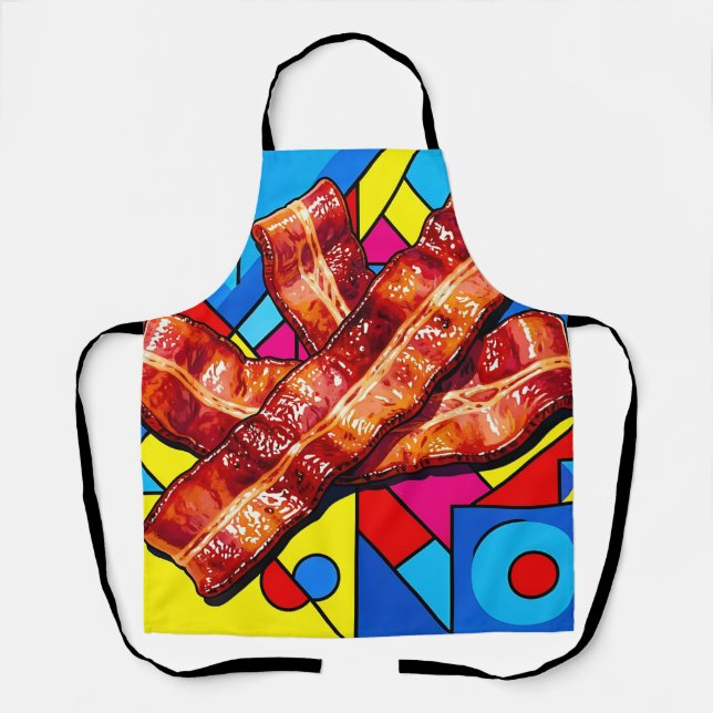 Pop Art Crispy Bacon Apron (Front)