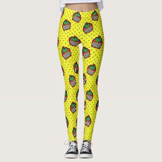 Pop Art Cupcake Leggings
