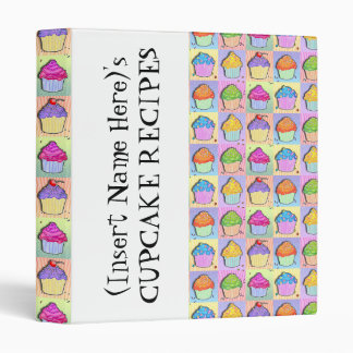 Pop Art CUPCAKE RECIPE BINDER