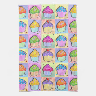 Pop Art CUPCAKES Kitchen TOWEL