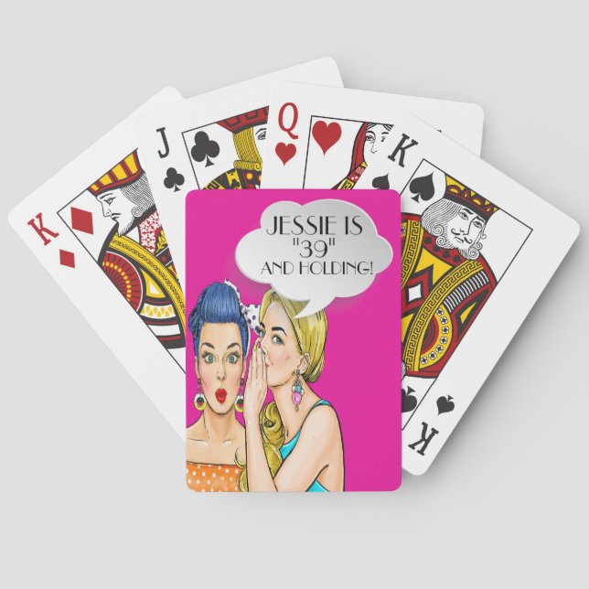 Pop Art Customized Playing Cards (Back)