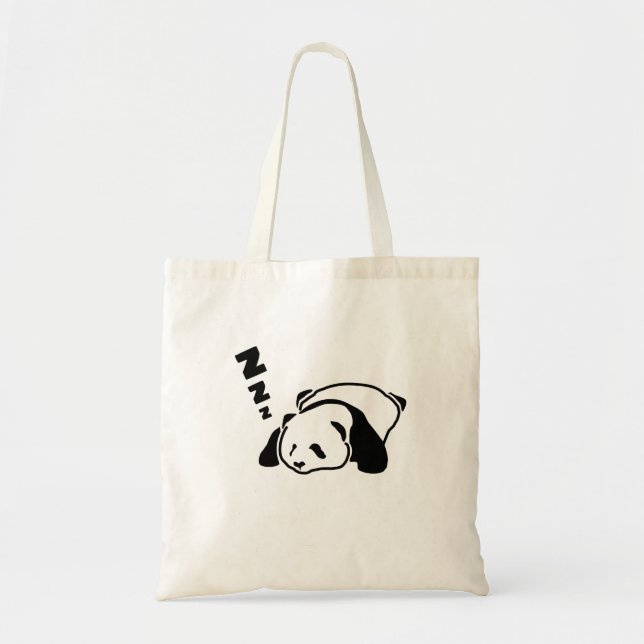 Pop Art Cute Panda Tote Bag (Front)