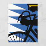 Pop Art Cyclist Postcard