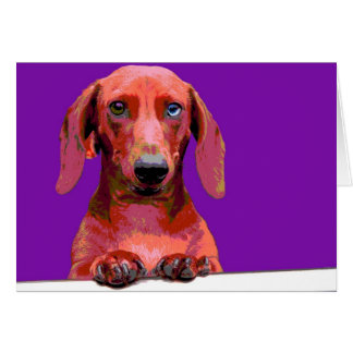 Pop Art Dachshund Cards