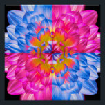 Pop Art Dahlia Flower Grid – Vibrant Pink and Blue Poster<br><div class="desc">Bring bold color and modern style into your home with this Pop Art Dahlia Grid design. Inspired by Warhol’s iconic style, this artwork features four striking quadrants of pink and blue petals with radiant yellow centers. Perfect for adding a lively and artistic touch to wall décor, pillows, phone cases, and...</div>