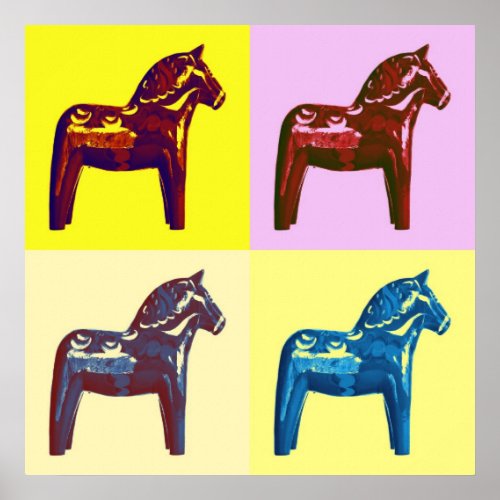 Pop Art dala horse Poster