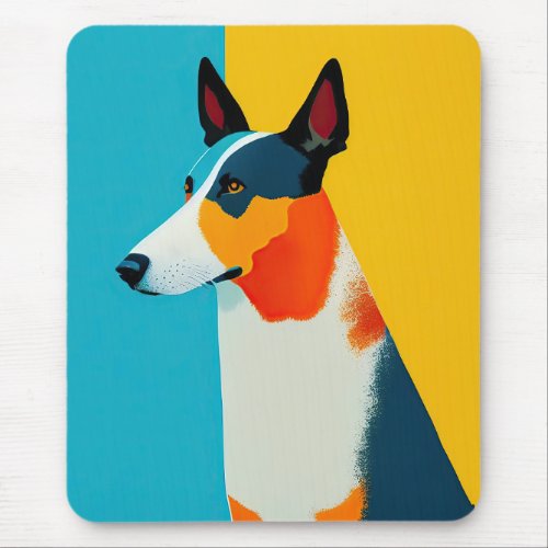 Pop Art Dog Portrait Mouse Pad