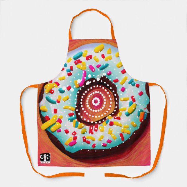 Pop Art Donut Apron (Front)