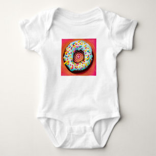 Pop Art Donut Baby Bodysuit