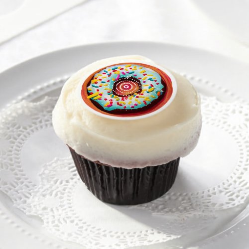 Pop Art Donut Edible Frosting Rounds