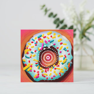 Pop Art Donut Holiday Card