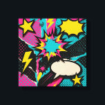 Pop Art Dopamine Collage in Neon Halftone Burst  Canvas Print<br><div class="desc">Step into a world where color, form, and pop-culture nostalgia collide in an electrifying homage to dopamine’s rush. “Pop Art Dopamine Collage in Neon Halftone Burst Vibe” is a large-scale canvas piece that forgoes literal chemistry in favor of bold graphic energy borrowed from comic books, retro advertising, and urban street...</div>