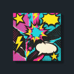 Pop Art Dopamine Collage in Neon Halftone Burst Canvas Print<br><div class="desc">Step into a world where color, form, and pop-culture nostalgia collide in an electrifying homage to dopamine’s rush. “Pop Art Dopamine Collage in Neon Halftone Burst Vibe” is a large-scale canvas piece that forgoes literal chemistry in favor of bold graphic energy borrowed from comic books, retro advertising, and urban street...</div>