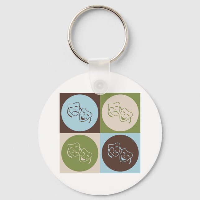 Pop Art Drama Keychain (Front)