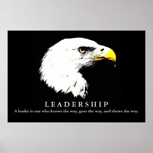 Pop Art Eagle Leadership Poster