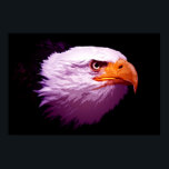 Pop Art Eagles - Bald Eagle Posters Prints<br><div class="desc">Bald Eagle Posters Prints: American Eagle Poster - Patriotic Fearsome Eagle - The bald eagle is an North American bird and the national symbol of the United States of America.</div>