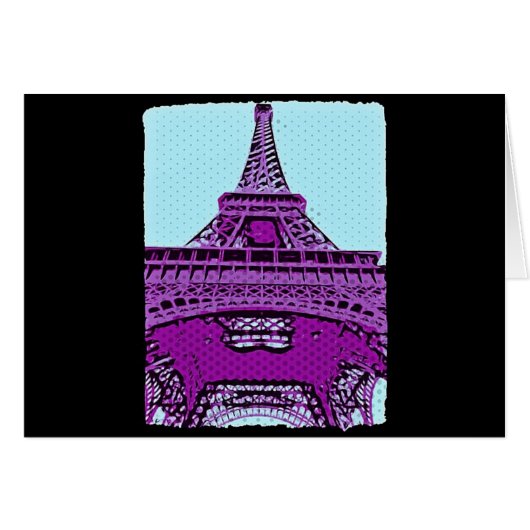 Pop Art Eiffel Tower (Front Horizontal)