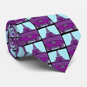 Pop Art Eiffel Tower Neck Tie