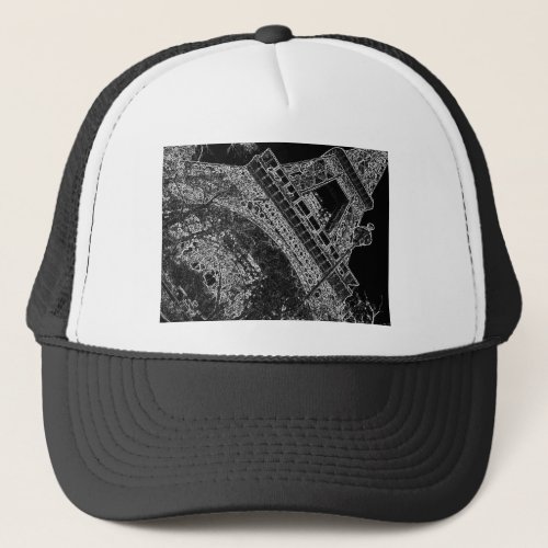 Pop Art Eiffel Tower Paris Trucker Hat