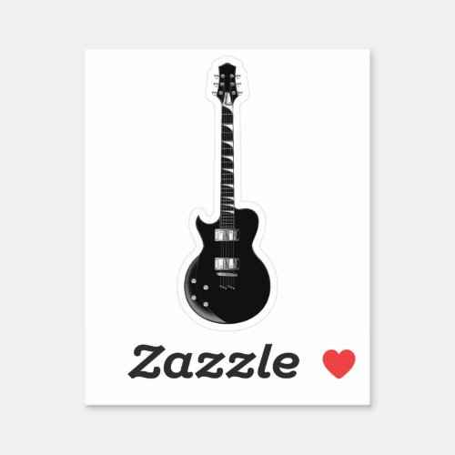 Pop Art Electric Guitar Sticker